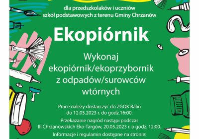 EKO konkurs dla najmłodszych mieszkańców Gminy Chrzanów!