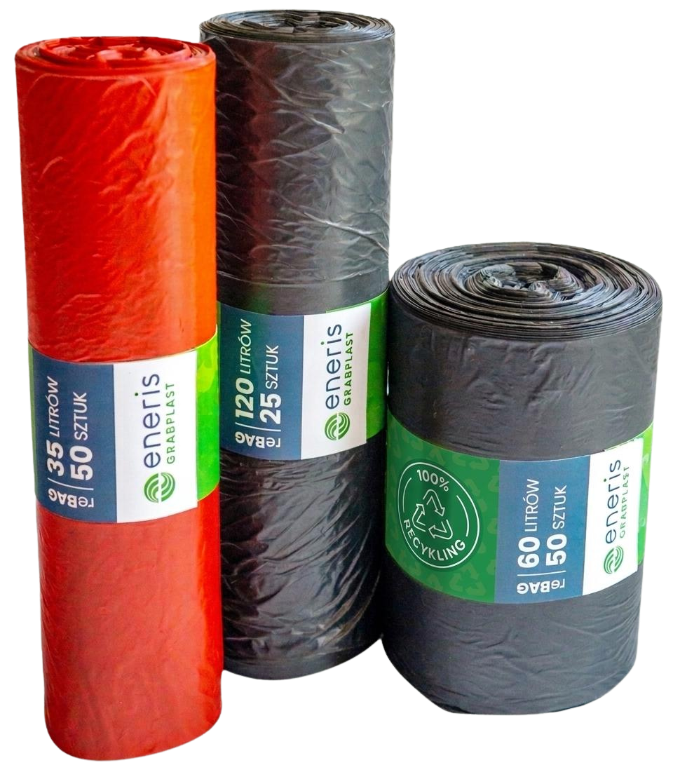 Worki na odpady Eneris reBAG z regranulatu LDPE